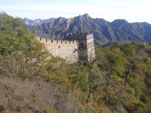 Part of the Great Wall of China.